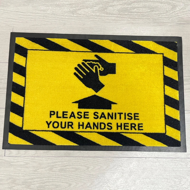 Custom Logo Nylon Commercial Non-Slip Outdoor Floor Mats High Traffic Welcome Logo Entrance Door Mat