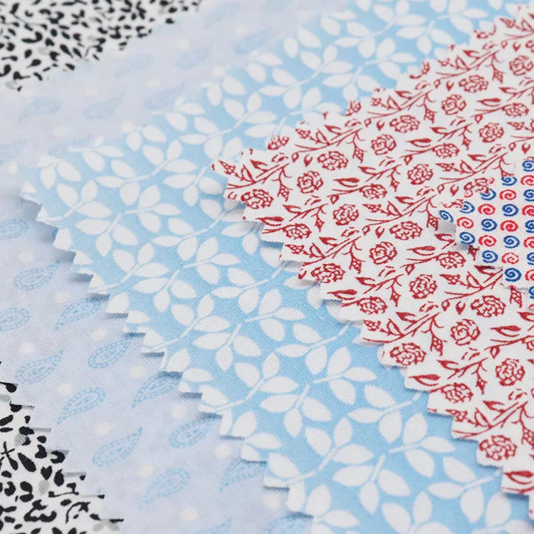 
DIMENSIONAL 65 cotton 35 polyester printed crepe fabric for bed spread 