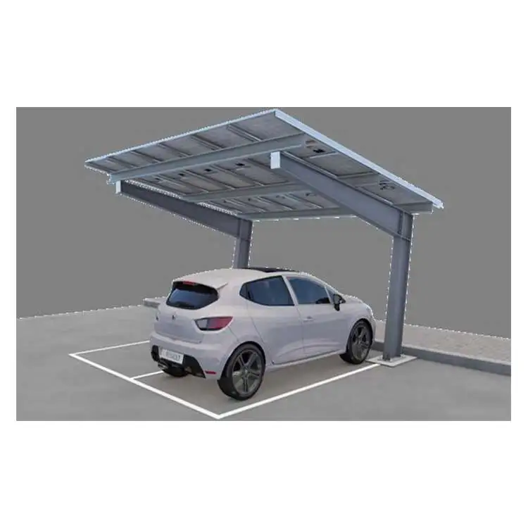  China Ground steel carport монтажная конструкция для солнечной домашней