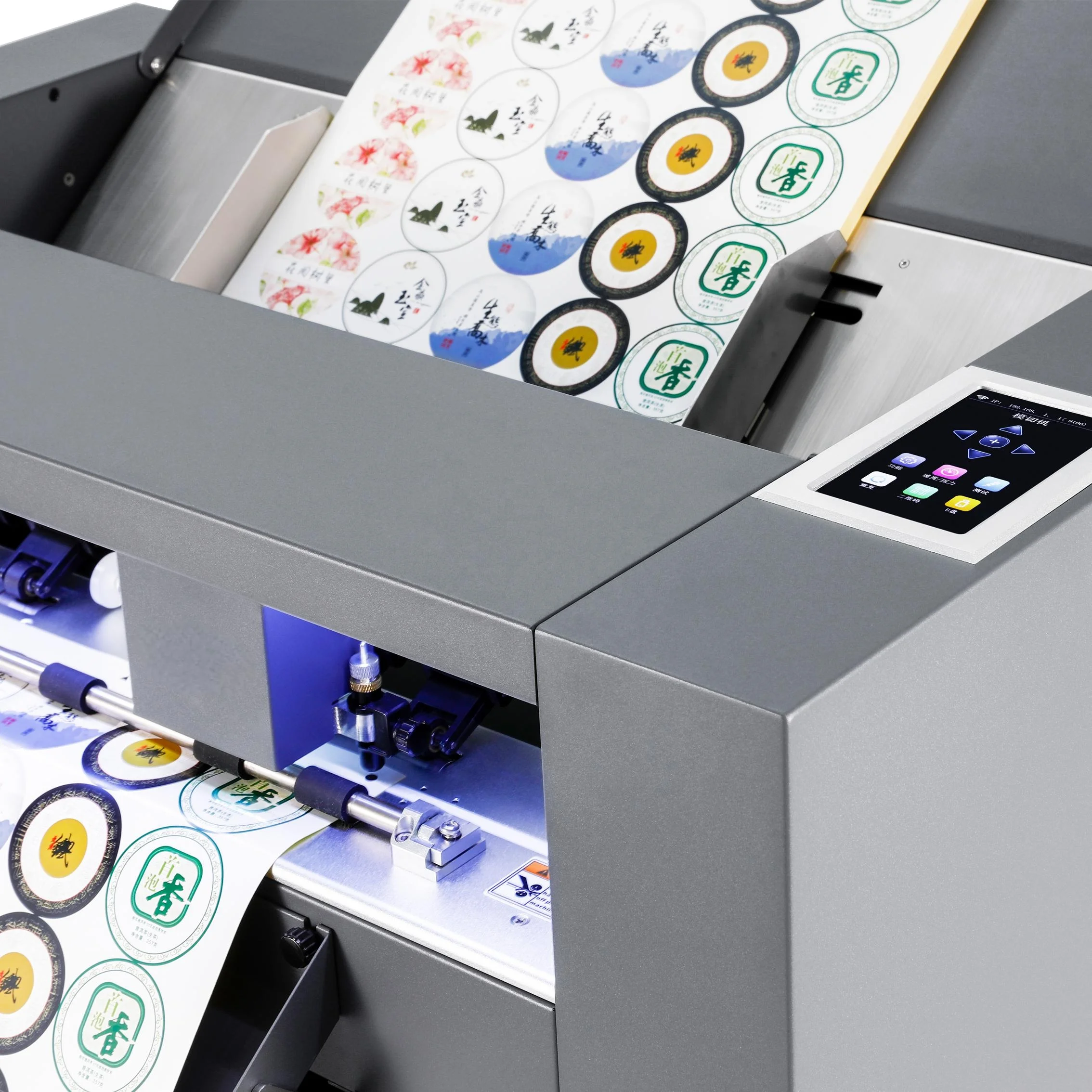 SF-350 PRO Servo Motor 1200mm/s high speed CCD Camera Die Cutting Machine Auto Feeding Sheet A3 A4 size Label Cutter