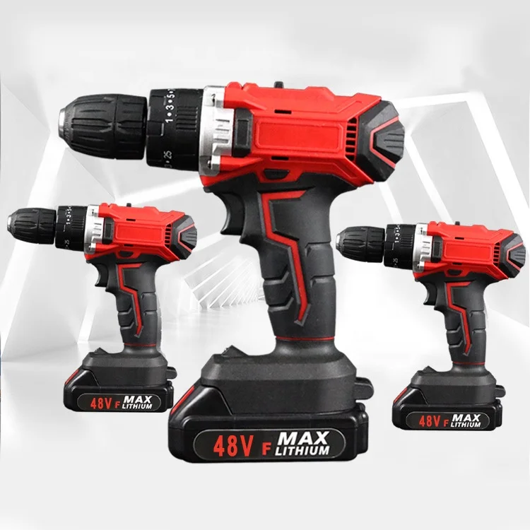 21V Brush All Copper Motor Electric Screwdriver With Impact Lithium Battery Screwdriver DIY Household Cordless power Screwdriver