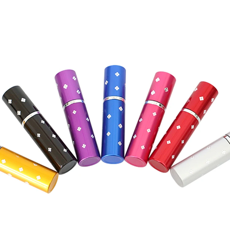 wholesale 8ml 10ml 15ml colorful twist aluminum perfume atomizer bottle refillable