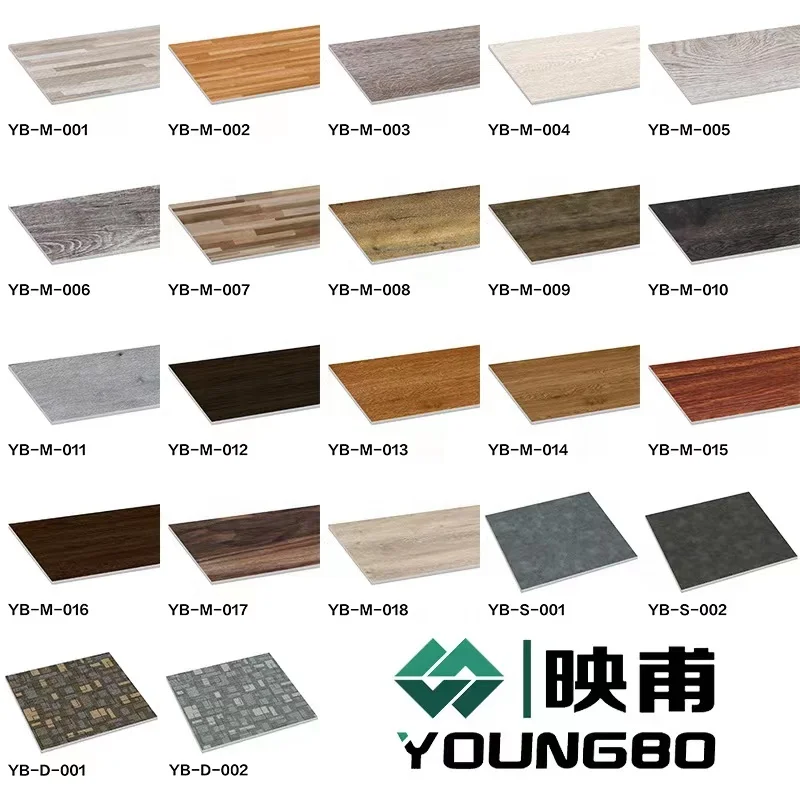 Self Adhesive Vinyl Flooring Plank Waterproof Peel and Stick Tiles Easy Install PVC Plastic Flooring with Glue Down LVT Sticker