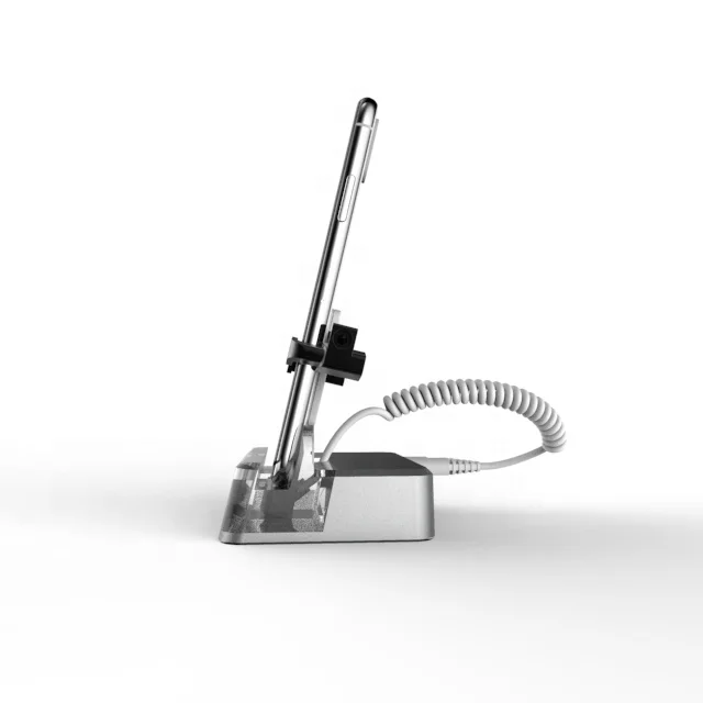 INSHOW A114 Wholesale  Acrylic Mobile Phone Holders Security Alarm Stand Anti-theft Display Stand