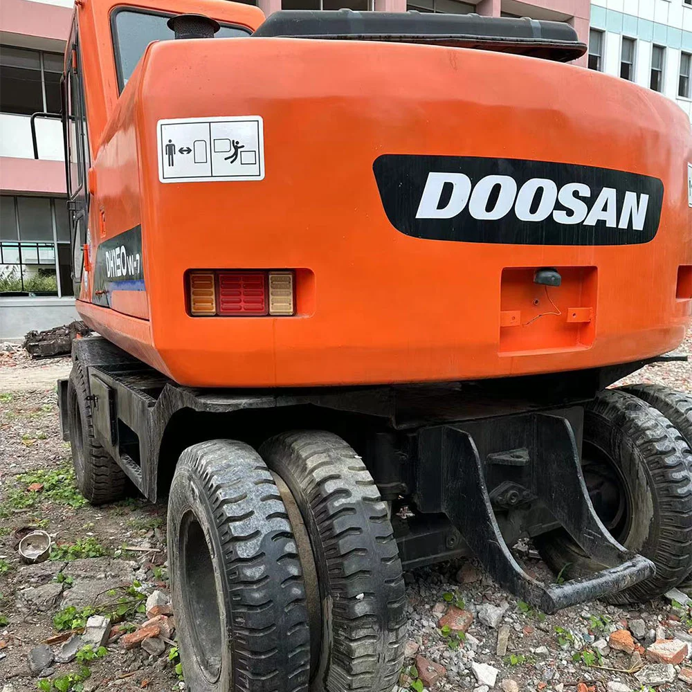 Korea оригинальный Doosan 150 колесный экскаватор/15 тонн DOOSAN DH150w-7 подержанный экскаватор по низкой цене распродажа
