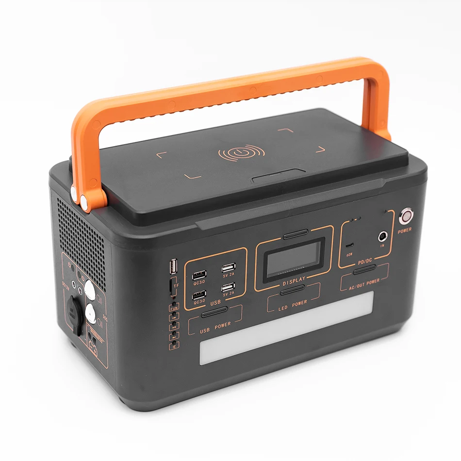 110v 220v Solar Power Storage Energy System Ups Power Station 500w AC DC Output Solar Charge Multi Function Power Device