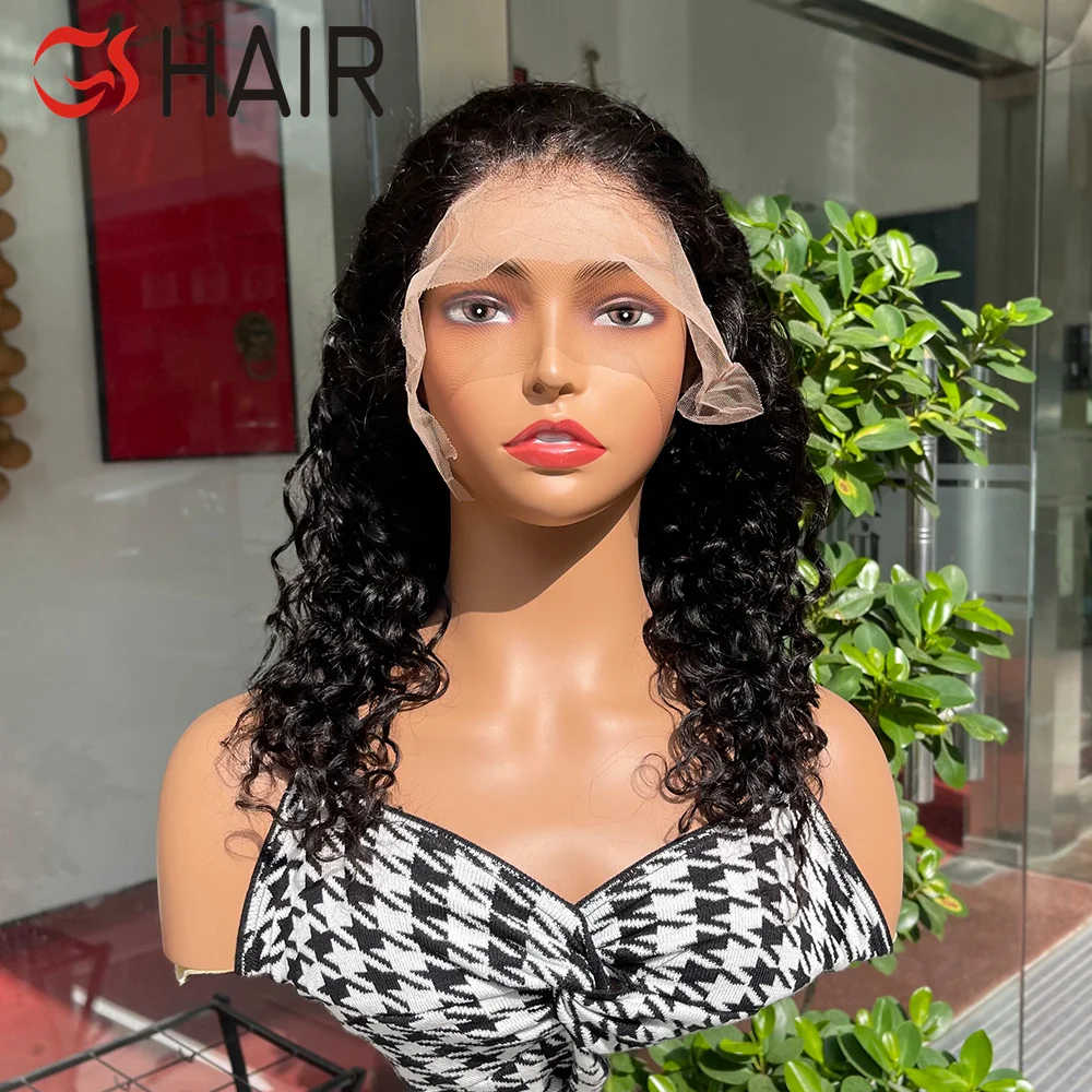 GS Wholesale Water Wave Wigs Human Hair Wigs,13X4 Lace Wig Front Brazilian with Baby Hair,Pre Plucke Lace Front Wig Vendor