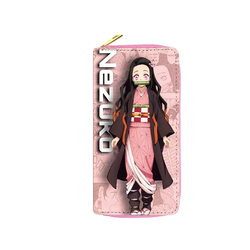 Demon Slayerr girls clutch wallets girl pocket cute cheap long wallets