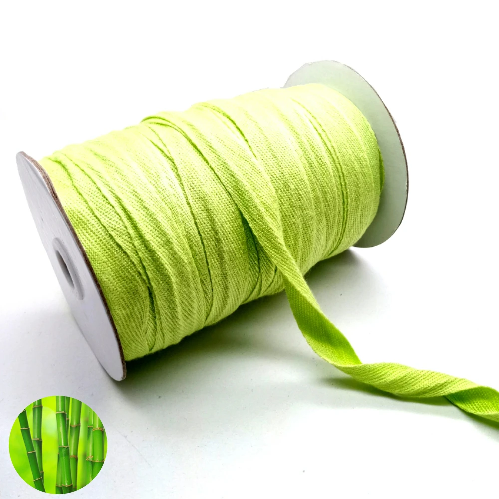 Manufacturer hot sell customized color bamboo fiber ribbon bamboo webbing