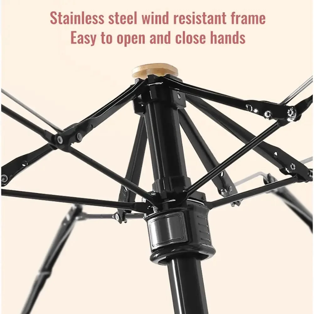 2024 New Design Anti-UV Mini Pocket 6 Fold Umbrella with Hard Case