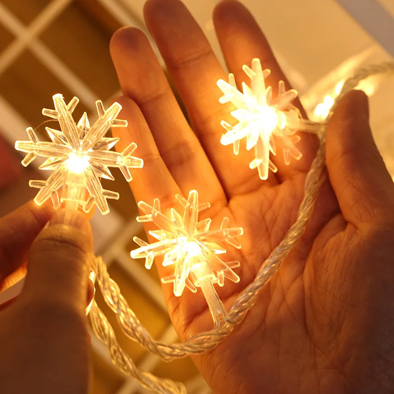 Лидер продаж Рождественские огни праздничные украшения уличные водонепроницаемые снежные гирлянды