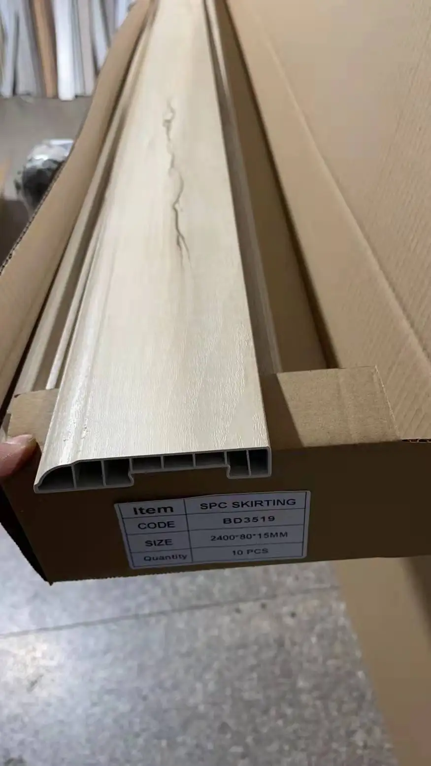 SPC Skirting Flooring accessories for flooring decoration