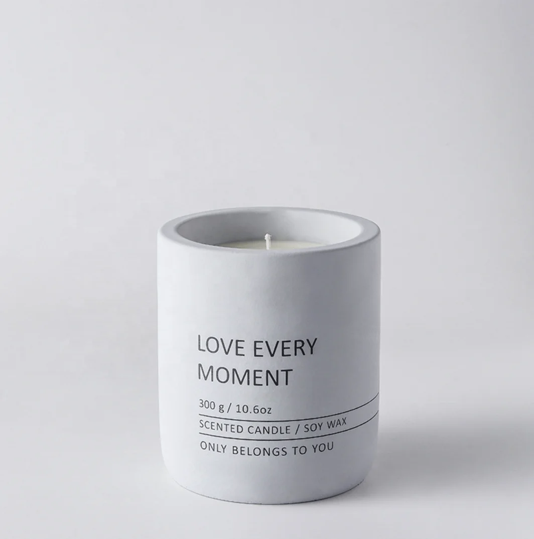 Promotive Gift Craft Cylinder Candle Jars Decorative Ceramic Home Luxury Unique Handmade candle jars