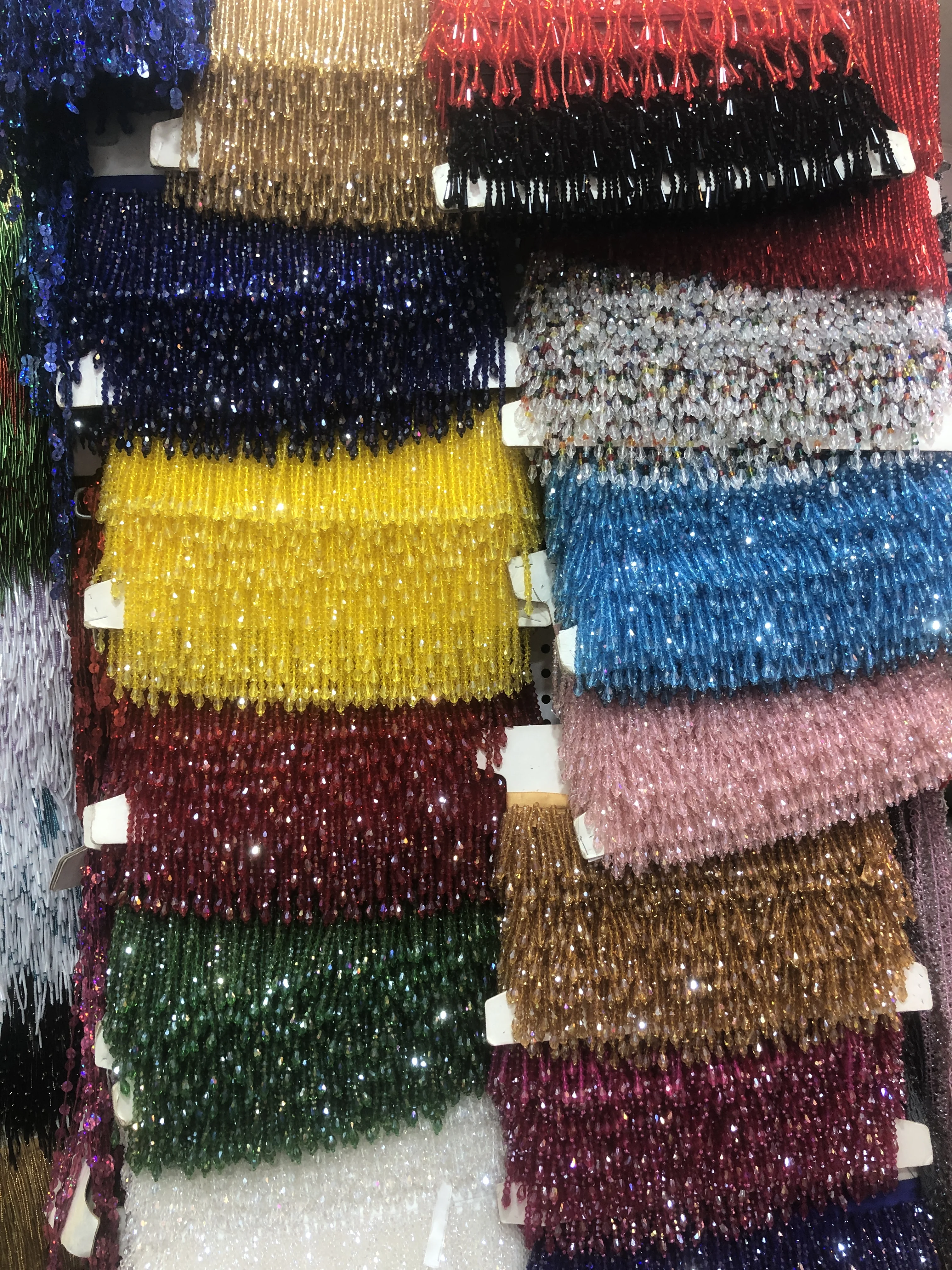 Handmade Dance Dress Colourful Bead Tassel Fringe Trim