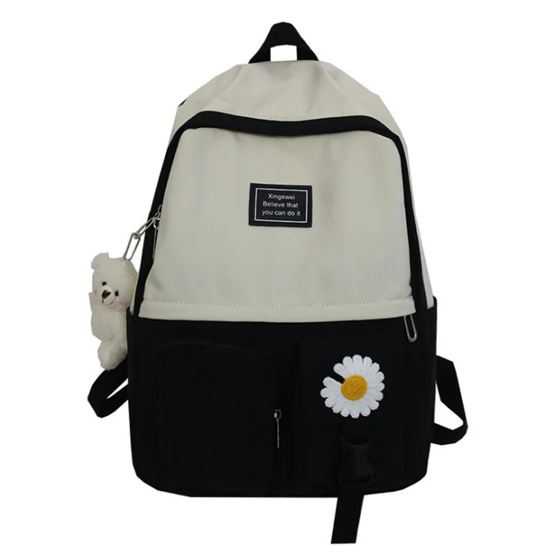 Лидер продаж, модные сумки для подростков, четыре цвета, с мультяшным рисунком, нейлоновый материал, Высококачественная школьная сумка для студентов Университета