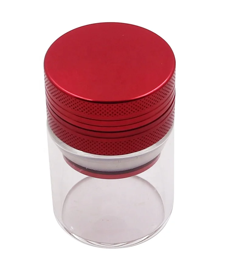 2022 factory wholesale mini herb grinder 40mm 3 layers aluminum dry herb grinder with stash