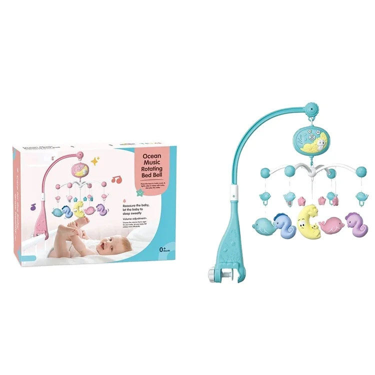 Детский мобильный Звонок ITTL на батарейках для детей 3-12 месяцев, пластиковый детский звонок для детской кроватки