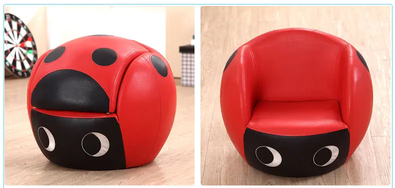 Moetry Unique Design Kids Sofa Soccer Football Shaped Sitting Sofa Chair for Daycare Baby Toddler