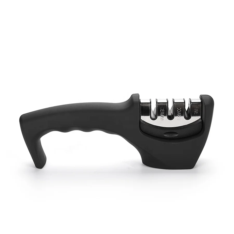 3 Stage Knife Sharpening Tool Helps Repair, Restore and Polish Blades Kitchen Knife Sharpener