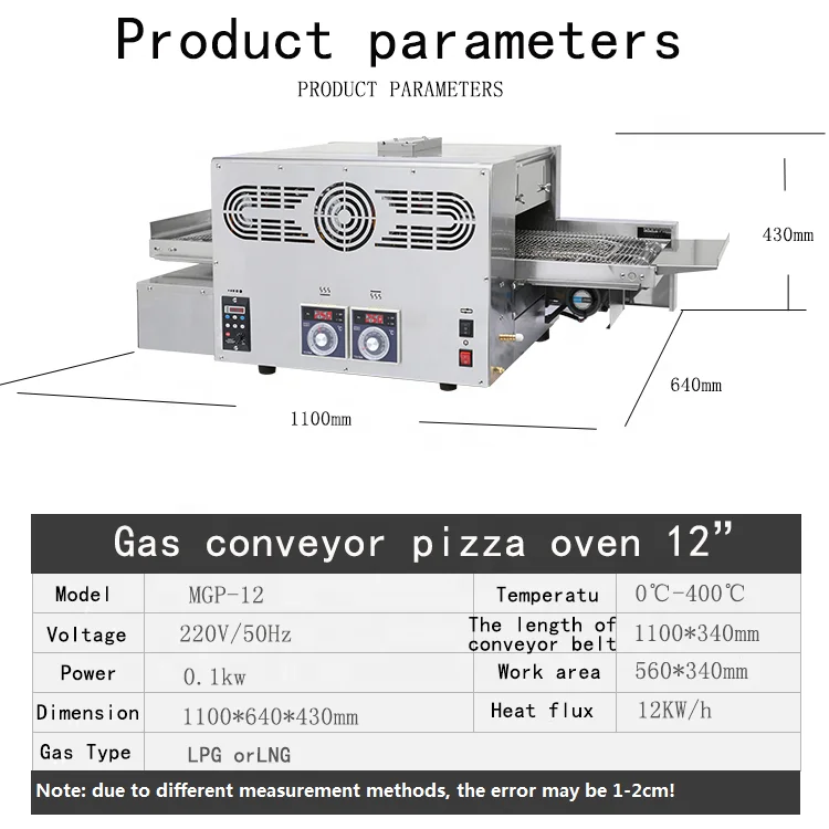 high quality restaurant commercial big capacity 32 inch gas heating constant temperature high productivity bake bread pizza oven