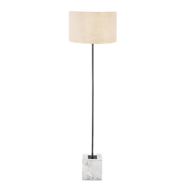 New Design Indoor floor light modern for hotel Round Shade bedroom lighting standing lamp led marble base floor lamp stand