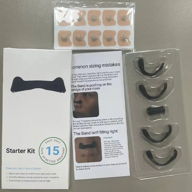 Snbo Extra Strength Boost Oxygen Improve Sleep Quality Anti-Snoring Breathing Magnet Nose Magnetic Nasal Strips
