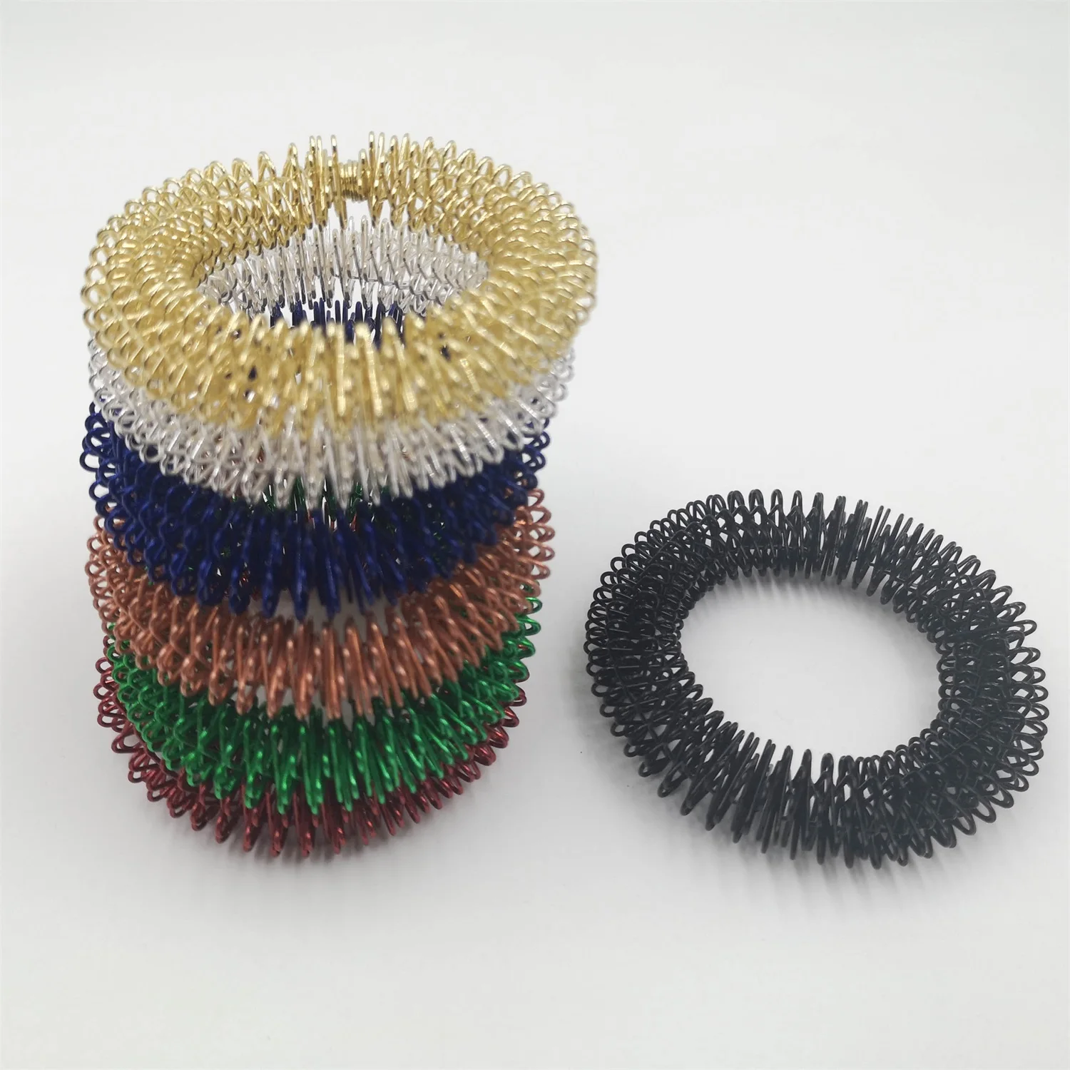 Colorful Finger Relax Finger Acupressure Massage Ring