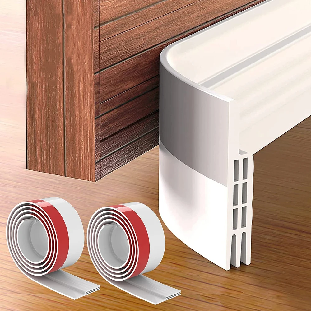 Door Draft Stopper Guard Insulator Under Door Window Sweep Seal Strip Dust and Noise Insulation Weather Stripping