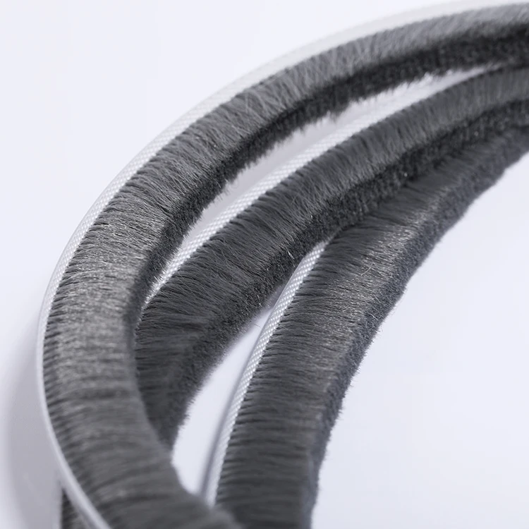 Window Door Accessories Elastic Brush Weather Strip Soundproof Door Seal Strip with UV
