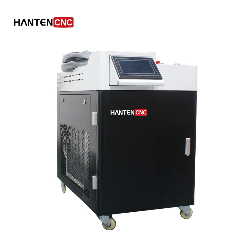 HANTENCNC continuous laser rust removal machine 1000W 2000W 3000W stainless steel oil stain removal laser cleaning machine