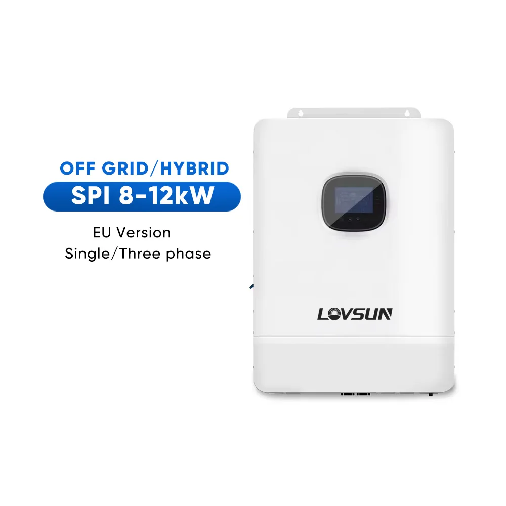 Lovsun EU version SPI Series off grid inverter IP20 8kw 10kw 12kw MPPT Single Three Phase solar charge Inverter for home