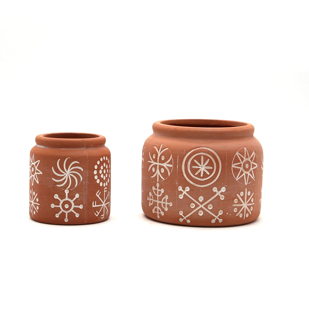 Good Price terracotta cylinder pot bowl planter bonsai for indoor