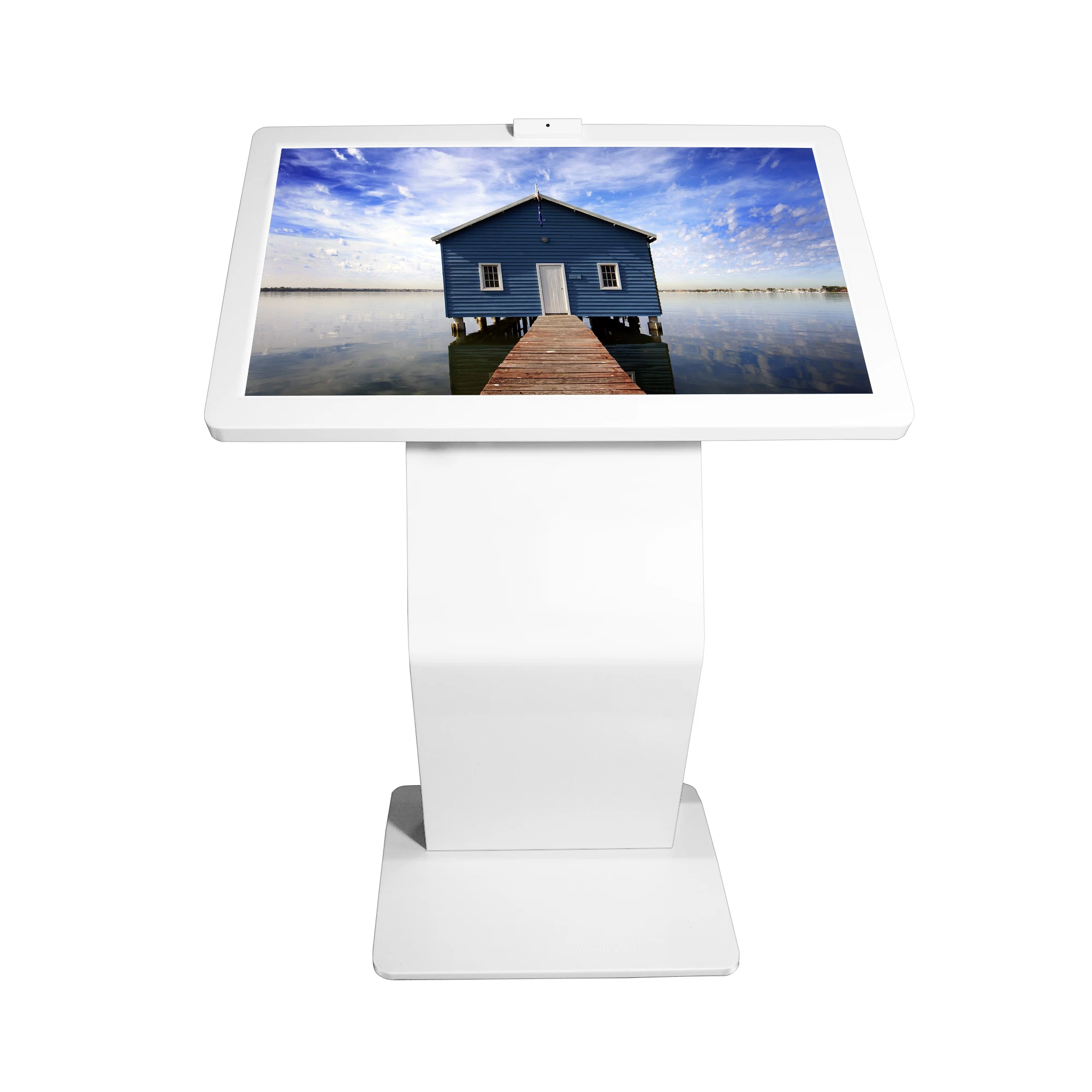 Shopping mall 32/43/49/55/65 inch All in one self service information digital touch screen kiosk with K base for supermarket