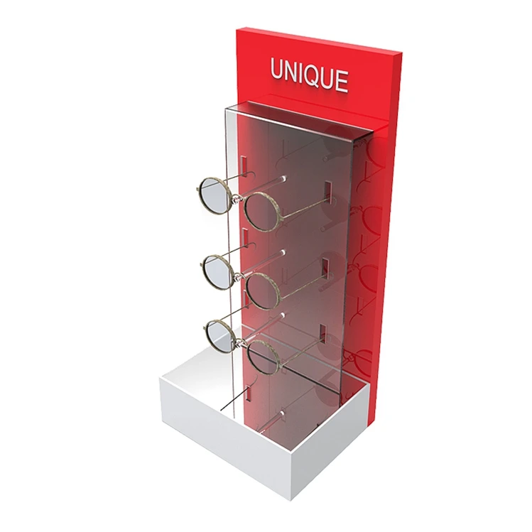 MYDARB custom Multi-layer acrylic glasses display rack and display cabinet for shopping mall display