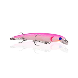 Wavefun Wholesale Fishing Tackle Lure 3D Eyes 11cm 15g Hard Bait Minnow Fishing Lures With 2 Fishing Hooks