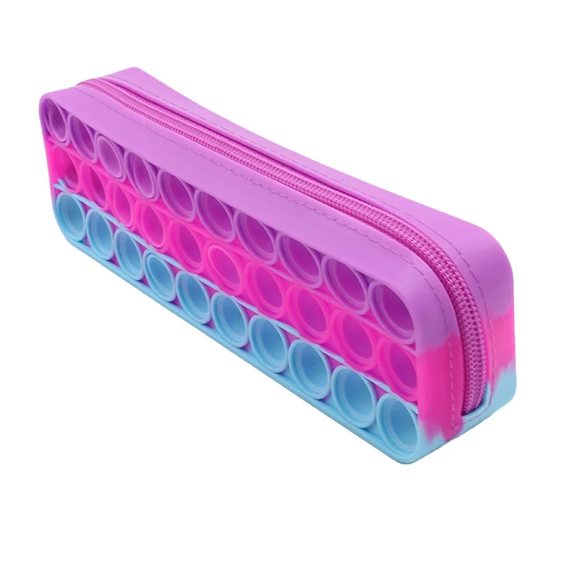Factory Custom Pencil Case Cute Pencil Case Silicone Fidget Pencil Case