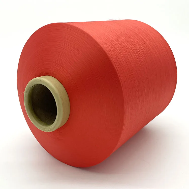 
China AA Grade Polyester High Tenacity Yarn Manufacturer Eco-Friendly 50D24F colored Dacron DTY elastic yarn multi-color custom 