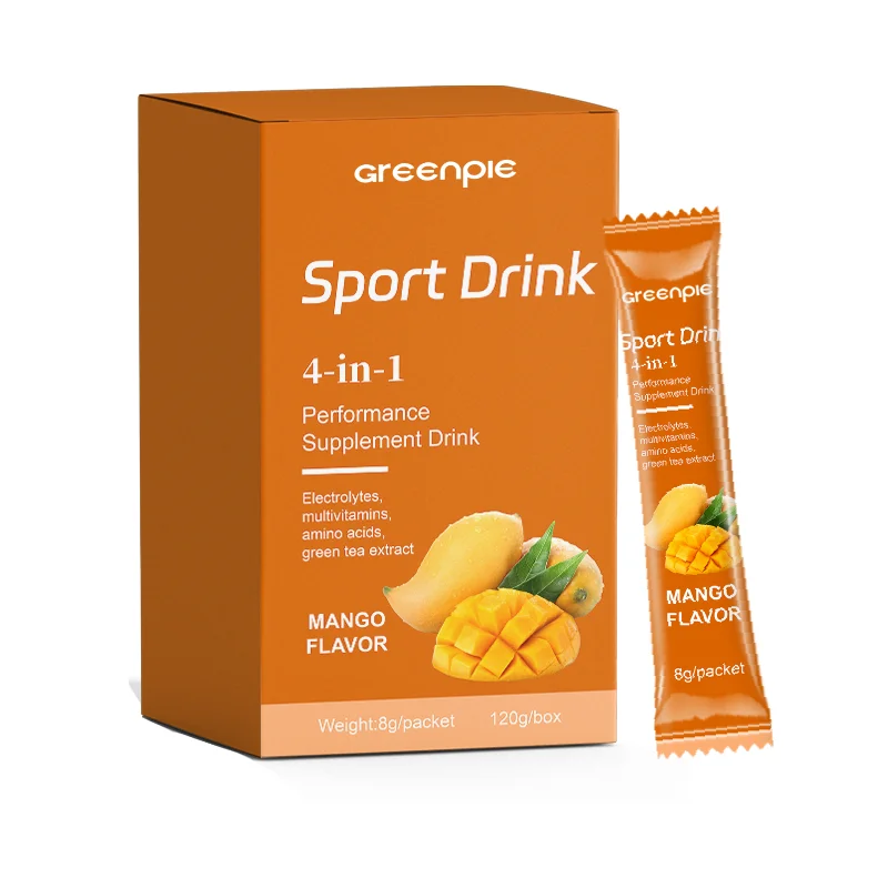 Greenpie 4-in-1 sport drink pre post workout multivitamin electrolyte performance supplement drink