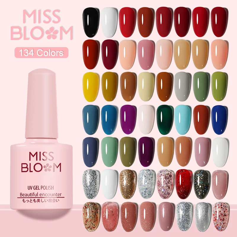 MISSBLOOM gel polish set Manicure for Nails Semi Permanent Vernis top coat UV LED Gel Varnish Soak Off Nail Art Gel Nail Polish
