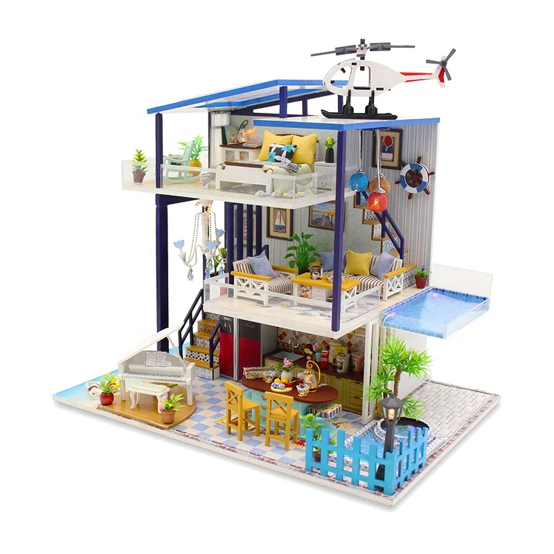 Cheap doll houses pictures 3 floor 3d dollhouse 2018