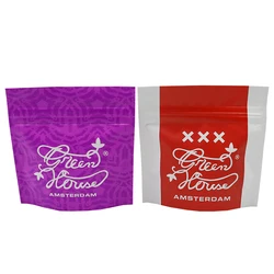 Eco Friendly Customized Print 400g Packaging Bag Recyclable Stand Up Pouch Aluminum Foil Frozen Food Oats Tea Coffee Bag