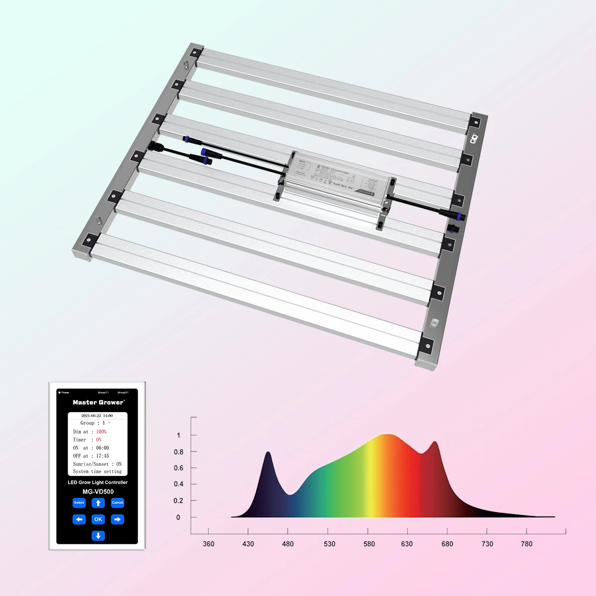 To buy Wholesale Led Grow Light Assembly 400W 6 Bars Led Grow Lights Full Spectrum Waterproof IP65 Grow Lamp Match 1000W HPS
