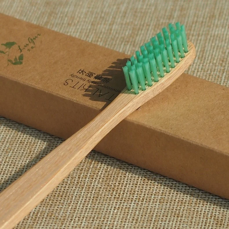 Biodegradable Hotel Disposable Wholesale  Bamboo Toothbrush for Adult Oral Care