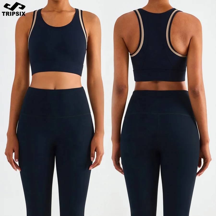 Hot Sexy Women Spandex Fitness Gym Wear Yoga Bodysuit Bra Top