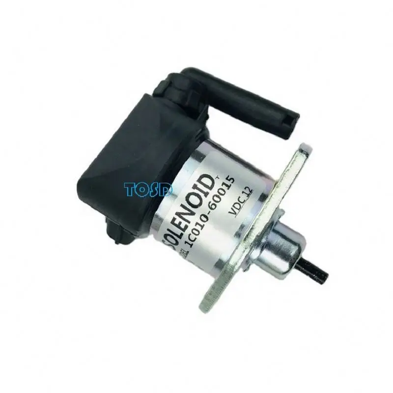 12V Cut Off Solenoid 1C010-60015 1C010-60016 1C010-60017 Compatible With Kubota Engine V3300 V3600 V2203 V1505 V3800