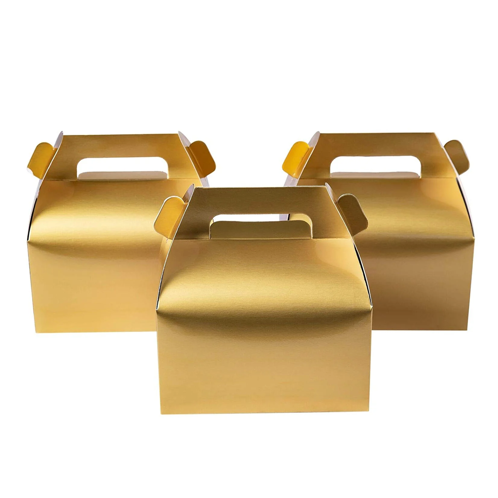 Коробки для конфет Gable Gold 6 2x3 5x3 5 дюйма маленькие подарочные коробки Goodies свадьбы и дня рождения коробка сувениров