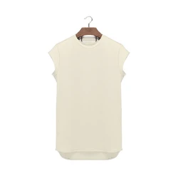 Wholesale In Stock Custom Logo Mens Fitness Apparel Tops O-Neck Waistcoat Bodybuilding Men Gym Vest