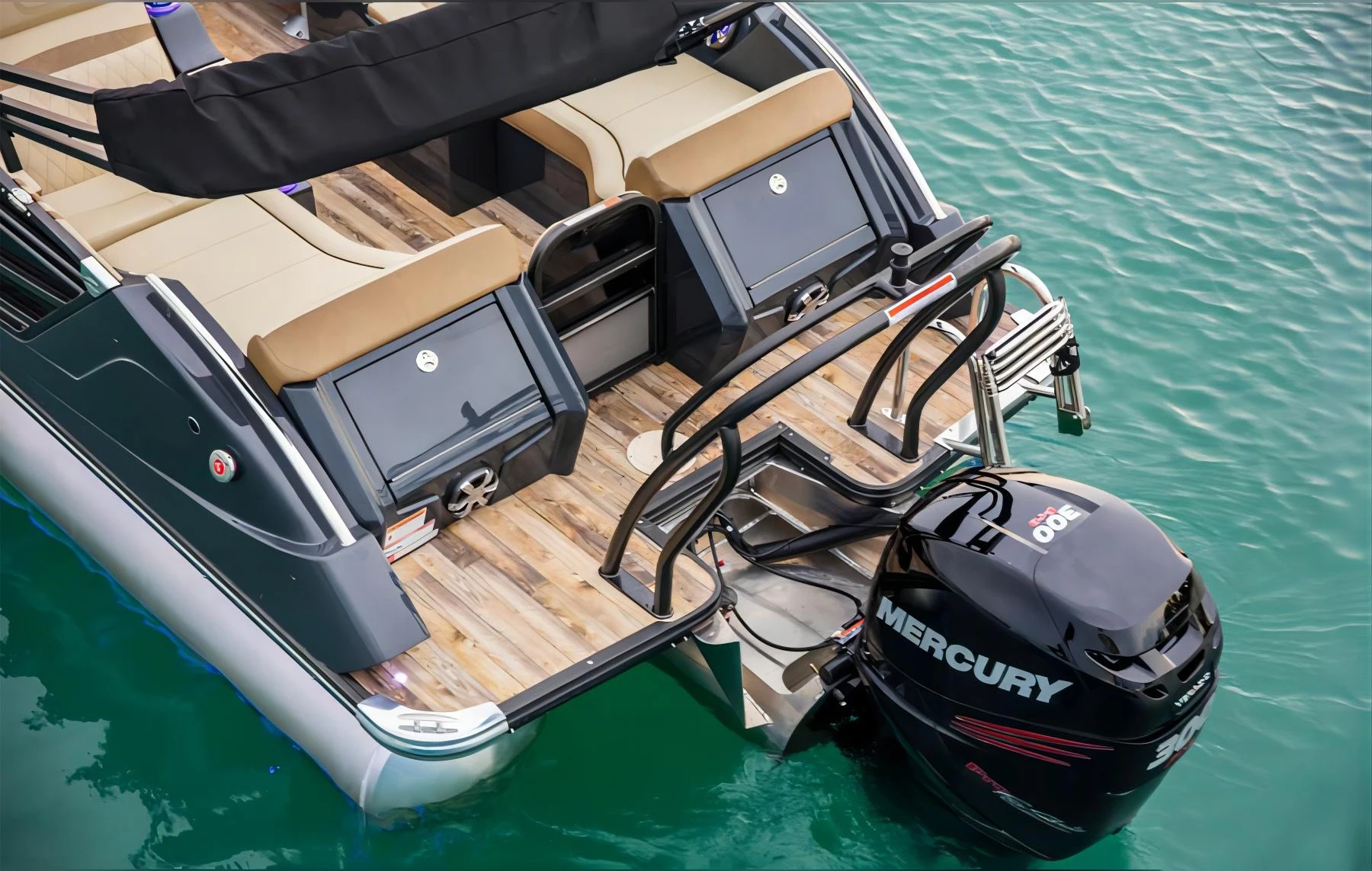 2024 Ecocampor 27ft Luxury Leisure Yacht All Welded Aluminum Pontoon Boat Ce Certified And Sold With Passenger Seats