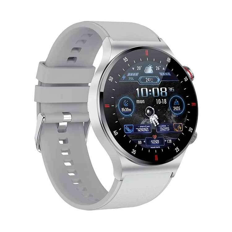 QW33 Smartwatches with NFC 1.28 inch IPS Round Screen BT Calling Health Monitoring Smart Watch for Men Women