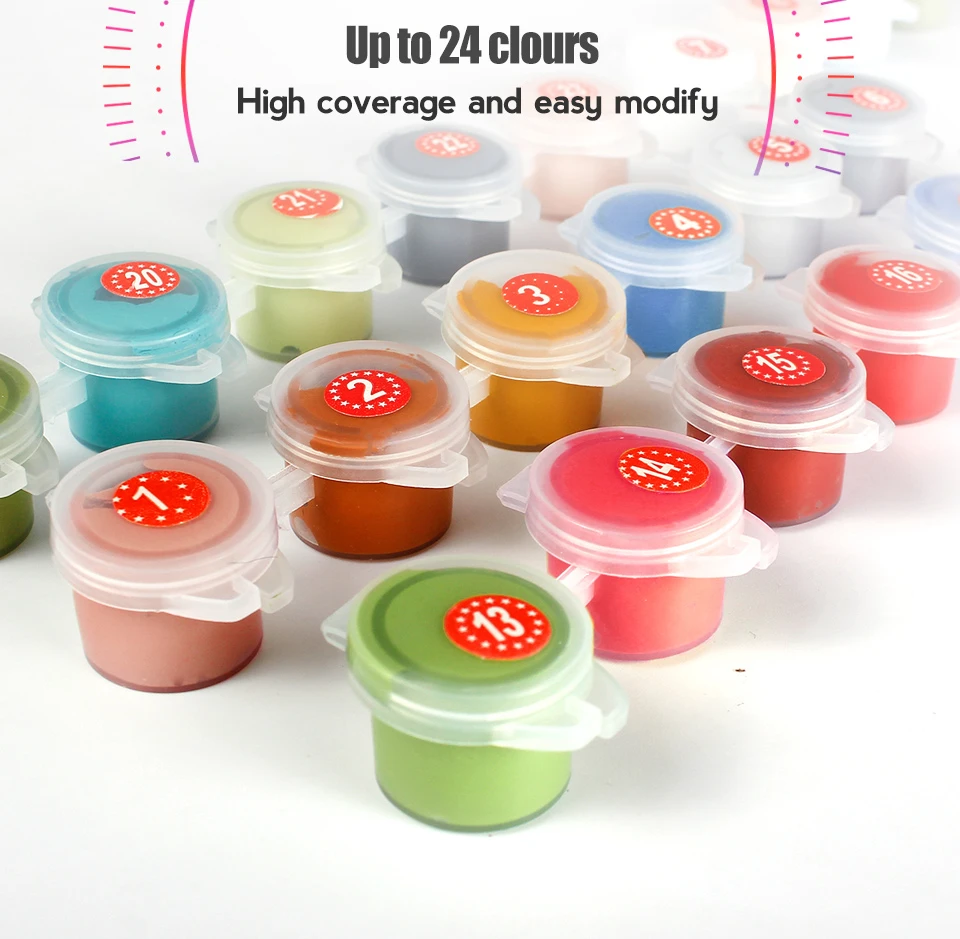 China Factory Customize 40x50cm Daisy Vase Flower DIY Painting by Numbers for Adults Designs Coloring Canvas Oil Painting Kits